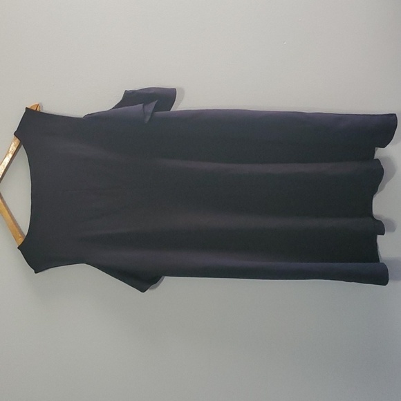 Lands' End Dress Womens Size 3X Black Cold Shoulder Midi Dress - Picture 5 of 6